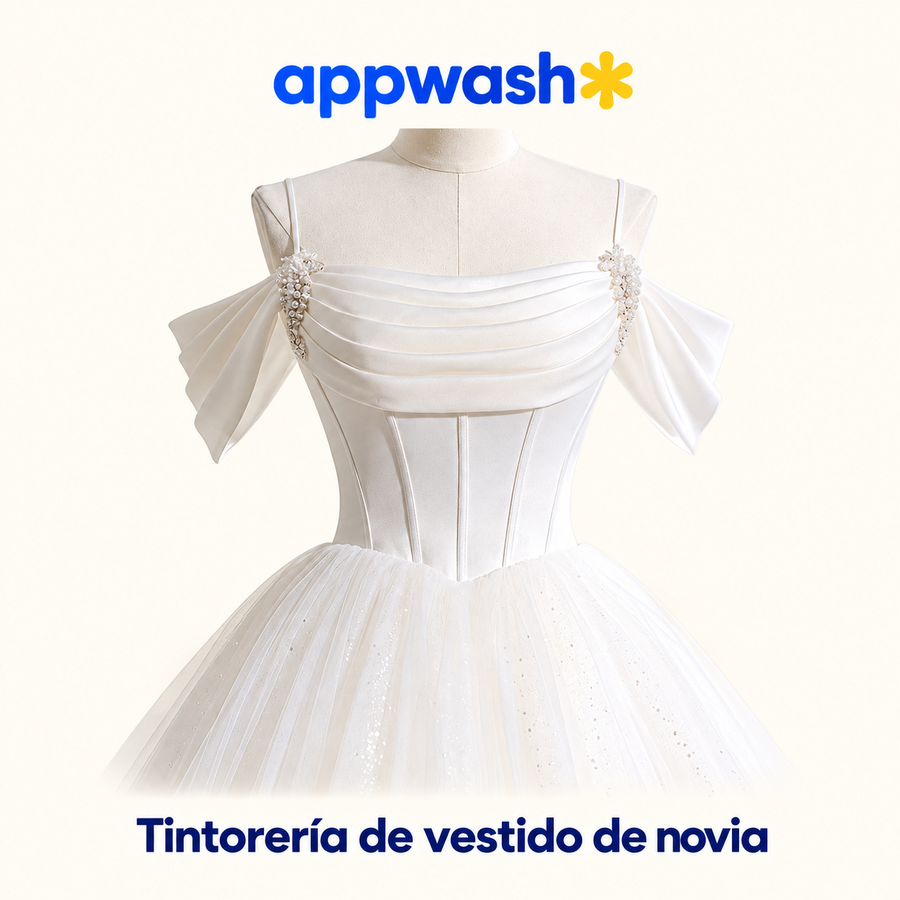 Appwash — Tintorería de vestido de novia