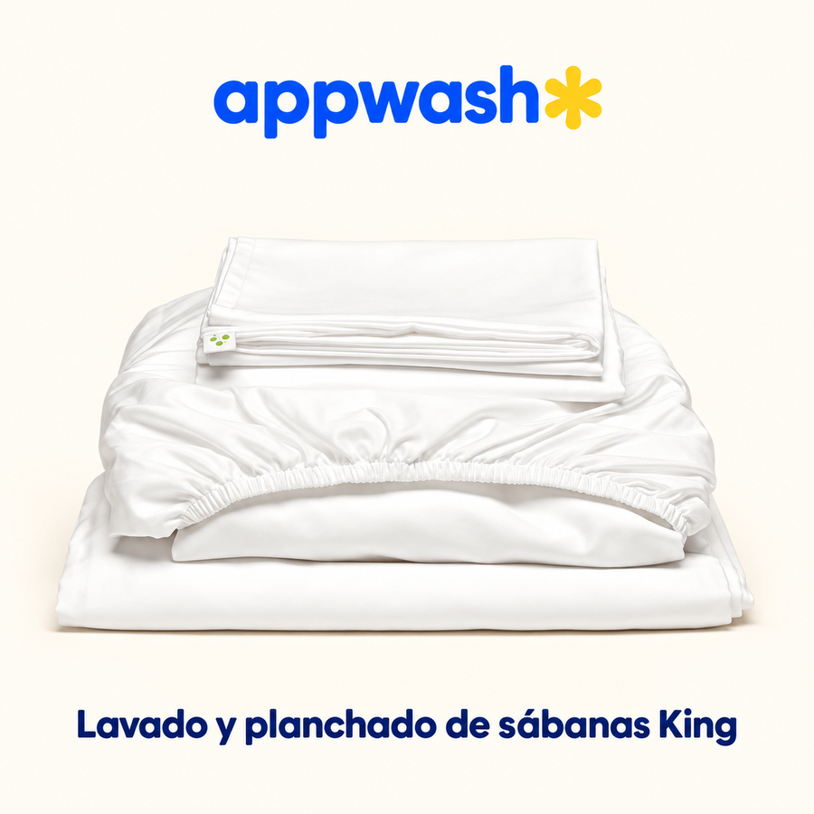 Appwash — Lavado y planchado de sábanas King